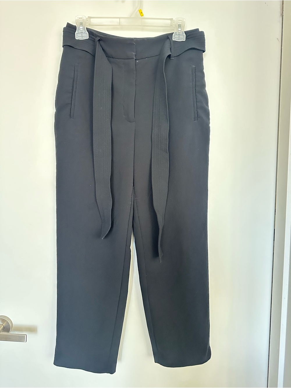Aritzia tie pant in black size 10